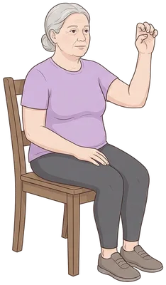 Finger tendon glides, middle position