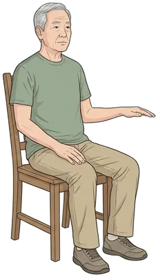 Palm up, palm down, end position