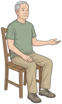 Palm up, palm down, start position