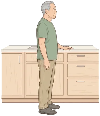 Front leg lifts, start position