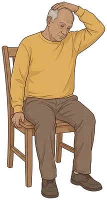 Neck stretch toward the armpit, hold position