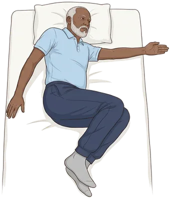 Open book stretch, end position