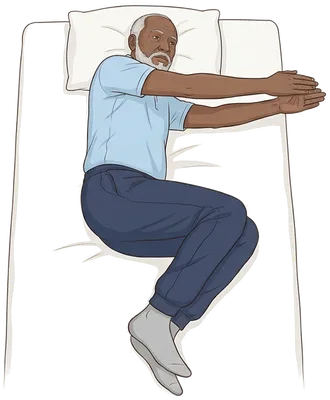 Open book stretch, start position