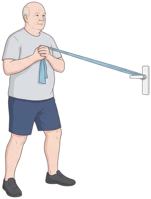 Press-out with a band, start position