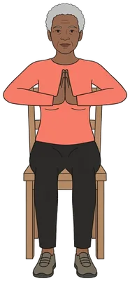 Prayer stretch, hold position