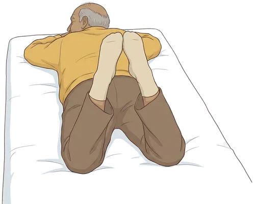 Heel squeezes on your stomach, hold position