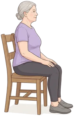 Seated forward bend, start position