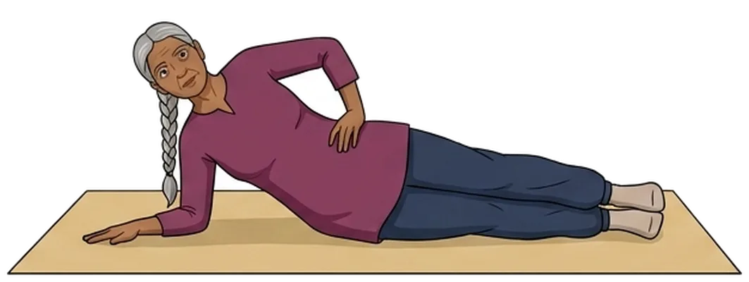 Side plank, start position
