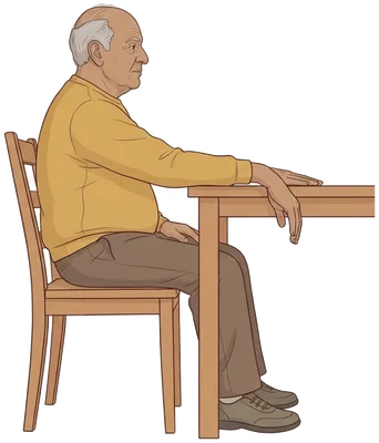 Wrist bends up and down, start position